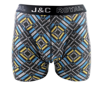 J&amp;C 2-pack Heren boxershorts H242-30060 Gold/Aqua