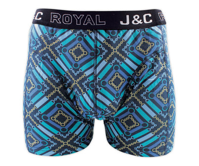 J&amp;C 2-pack Heren boxershorts H242-30060 Gold/Aqua