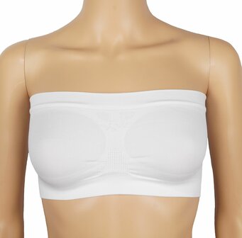 Dames Bandeau J&amp;C wit - Free size