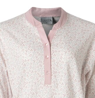 Dames pyjama 12-4232 jersey geprint Roze