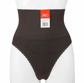 J&amp;C dames corrigerende string W3235 Bruin