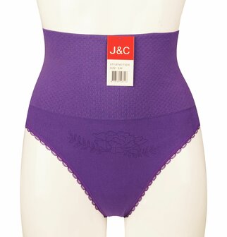 J&amp;C dames corrigerende string W3235 Paars