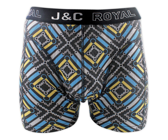 J&C 2-pack Heren boxershorts H242-30060 Gold/Aqua