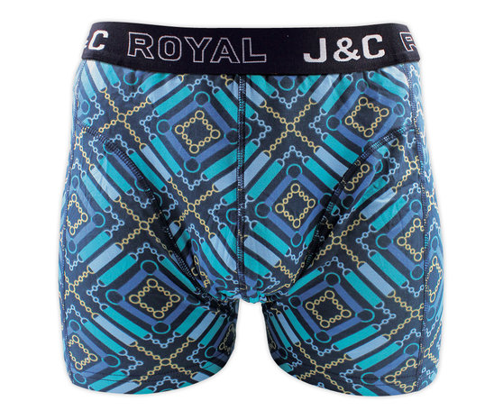 J&C 2-pack Heren boxershorts H242-30060 Gold/Aqua