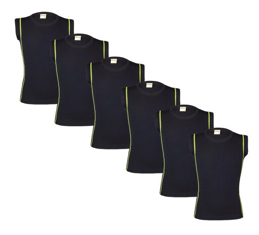 Beeren 6-Pack Jongens mouwloze shirts Beeren Young Ricardo Geel