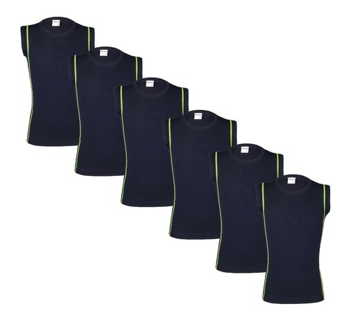 Beeren 6-Pack Jongens mouwloze shirts Beeren Young Ricardo Groen