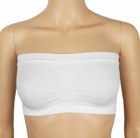 Dames Bandeau J&C wit - Free size