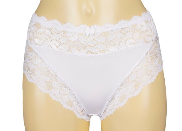 6-Pack J&C Dames tailleslip met kant H805 Mix