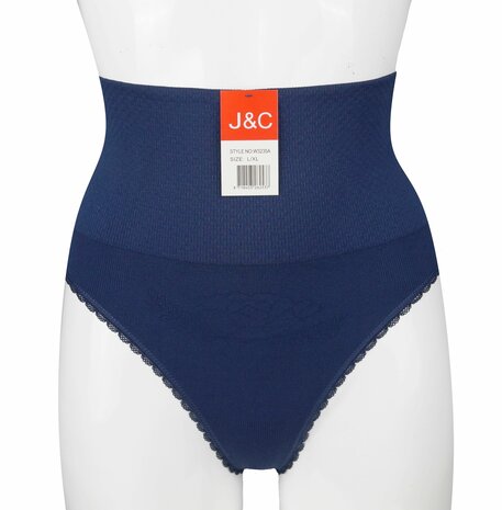 J&C dames corrigerende string W3235 Marine