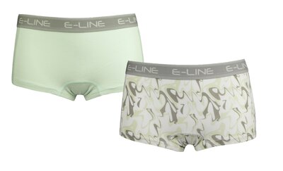 2-pack E-Line dames boxershort Groen/Golf